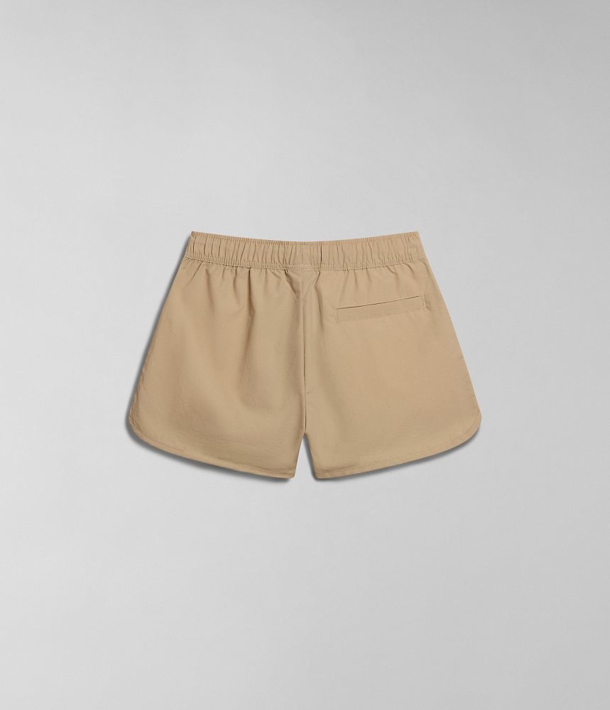 Napapijri Boyd Bermuda Shorts Korte Broek Dames Beige | 8146529-TE