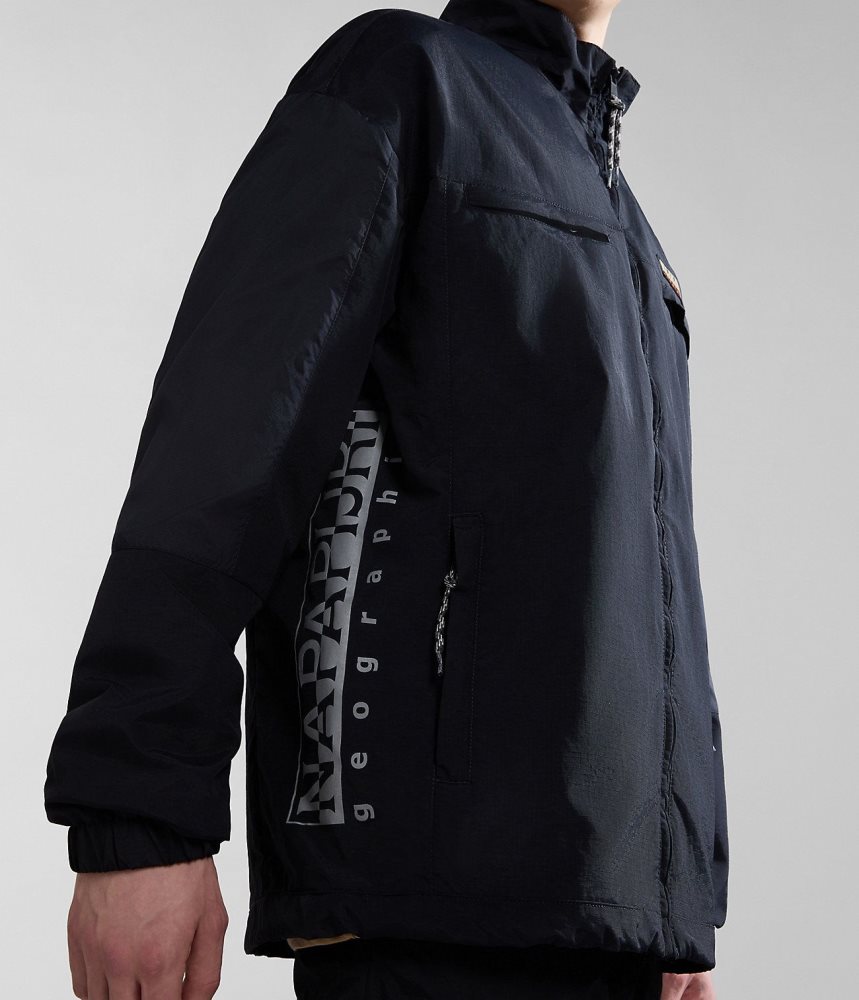 Napapijri Boyd Short Jacket Windjak Heren Zwart | 5276043-FH