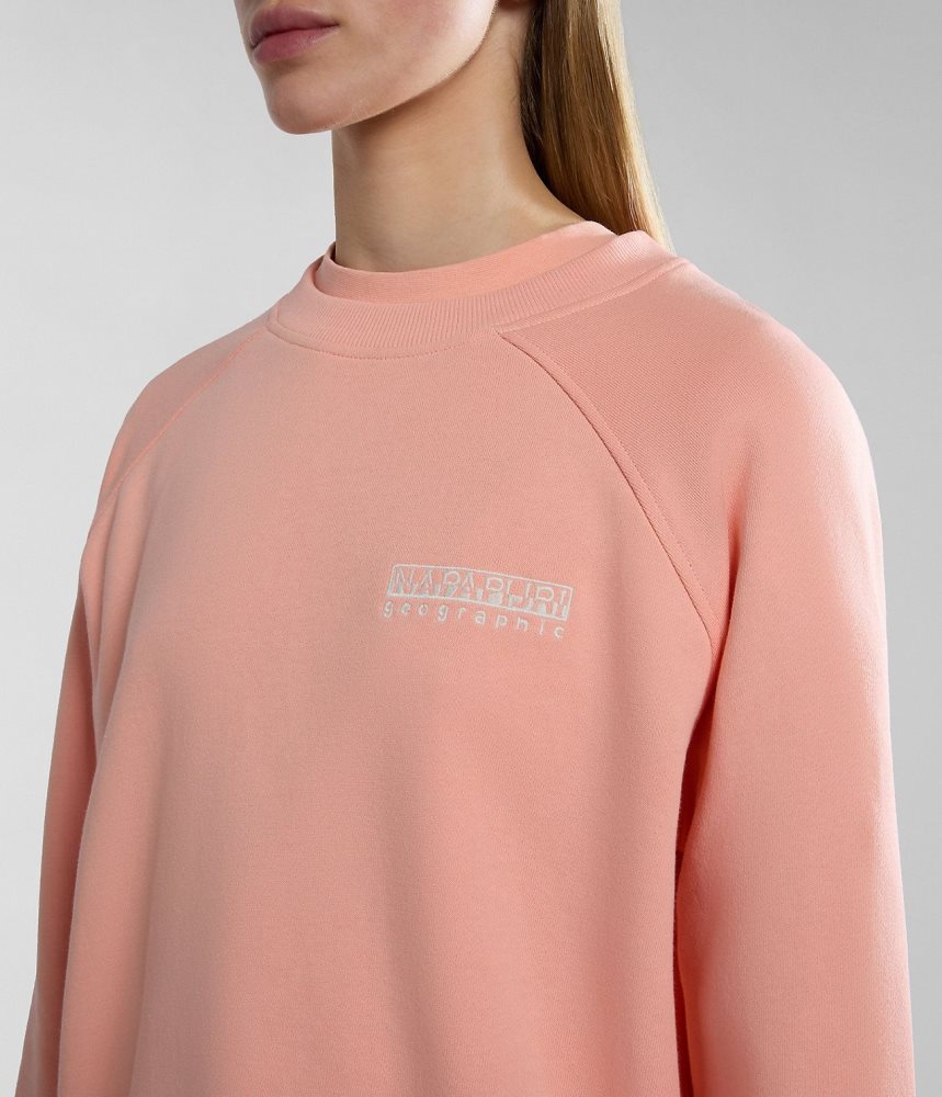 Napapijri Boyd Sweatshirt Sweatshirts Dames Roze | 1658342-YQ