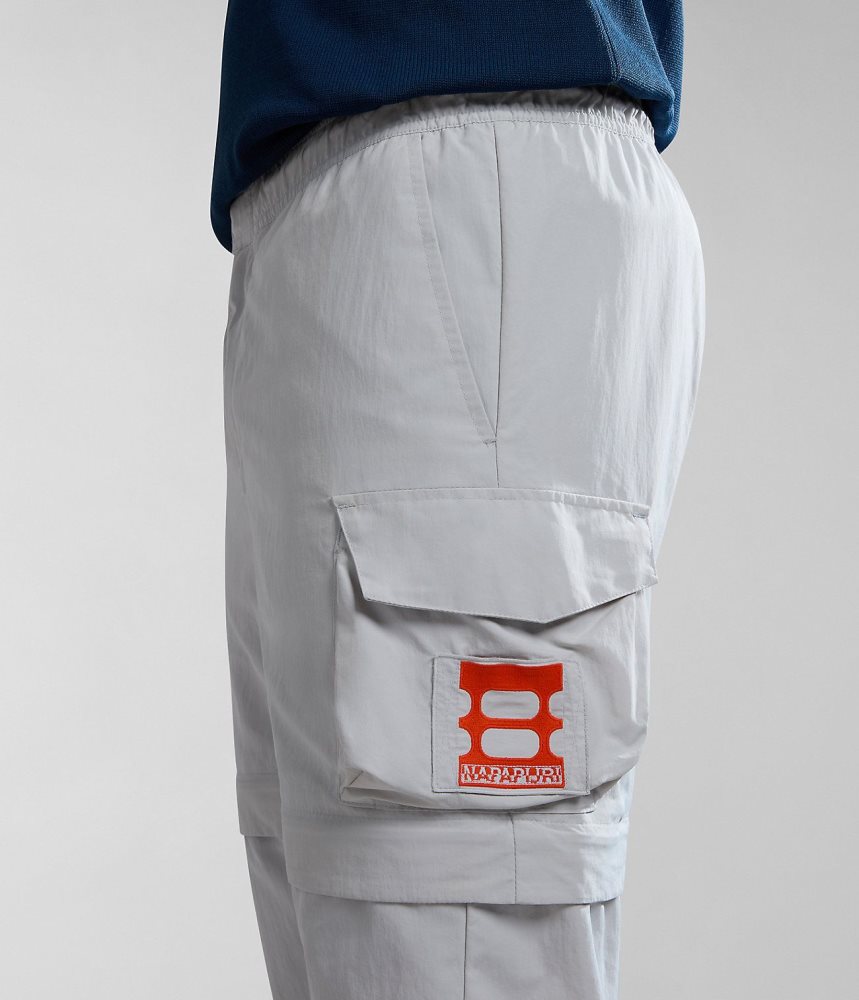 Napapijri Circular Cargo Trousers by Moreno Ferrari Cargo Broek Heren Grijs | 0849763-XJ