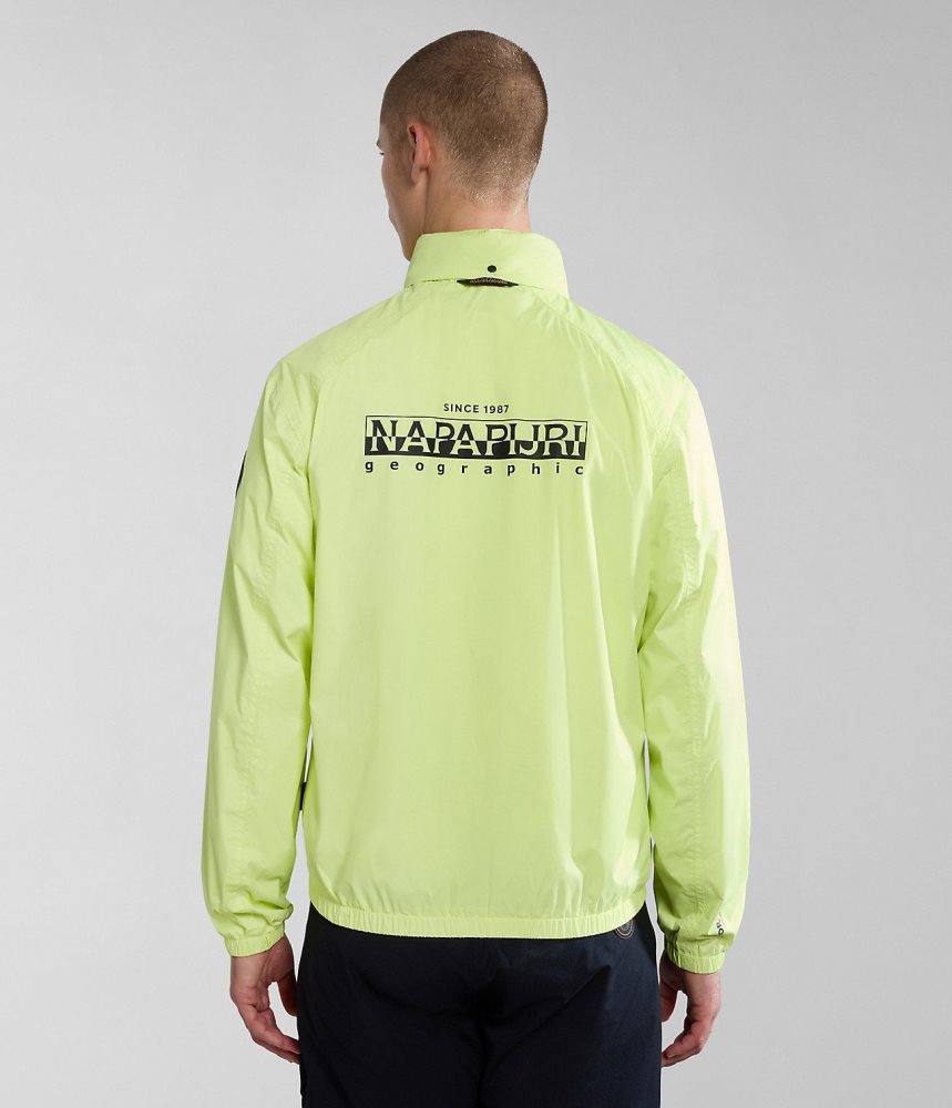 Napapijri Cloudy Windbreaker Short Jackets Heren Geel | 3076928-JH