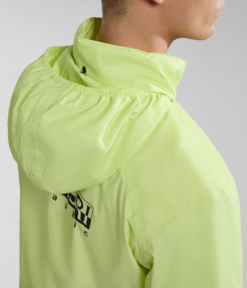 Napapijri Cloudy Windbreaker Short Jackets Heren Geel | 3076928-JH