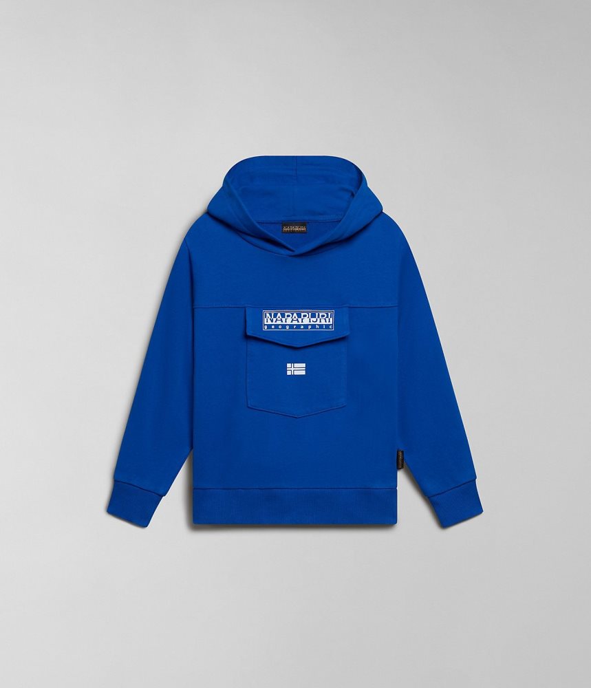 Napapijri Cree Hoodie (4-16 YEARS) Hoodie Kinderen Blauw | 3182064-LA