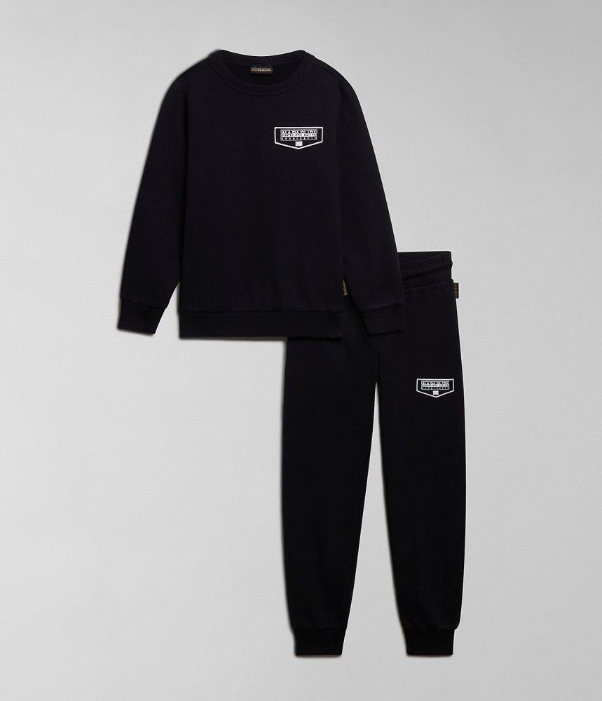 Napapijri Cree Tracksuit (4-16 YEARS) Sweatshirts Kinderen Zwart | 8567930-YB