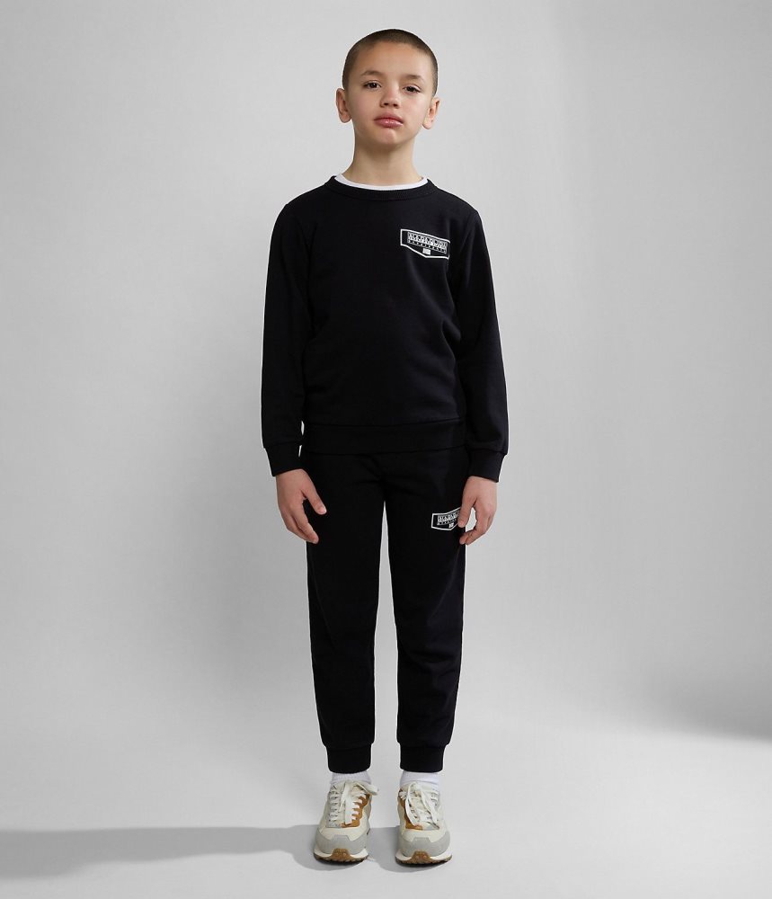 Napapijri Cree Tracksuit (4-16 YEARS) Sweatshirts Kinderen Zwart | 8567930-YB