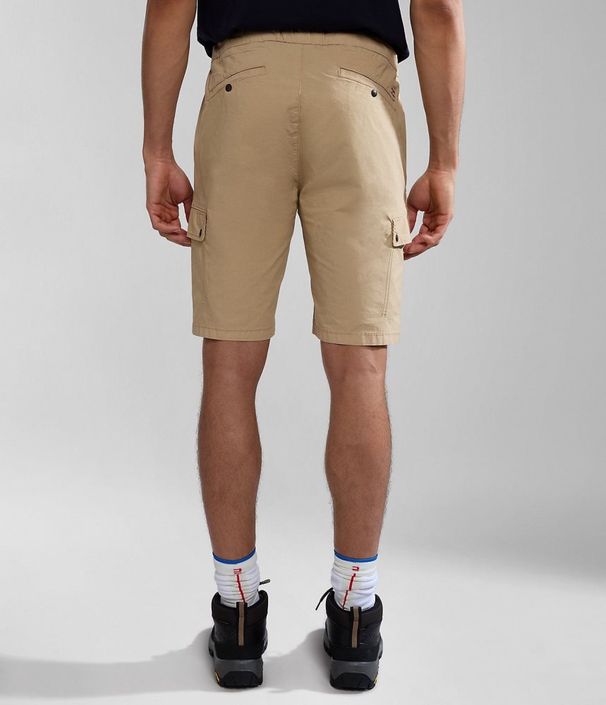 Napapijri Dease Bermuda Shorts Korte Broek Heren Beige | 5820769-NL