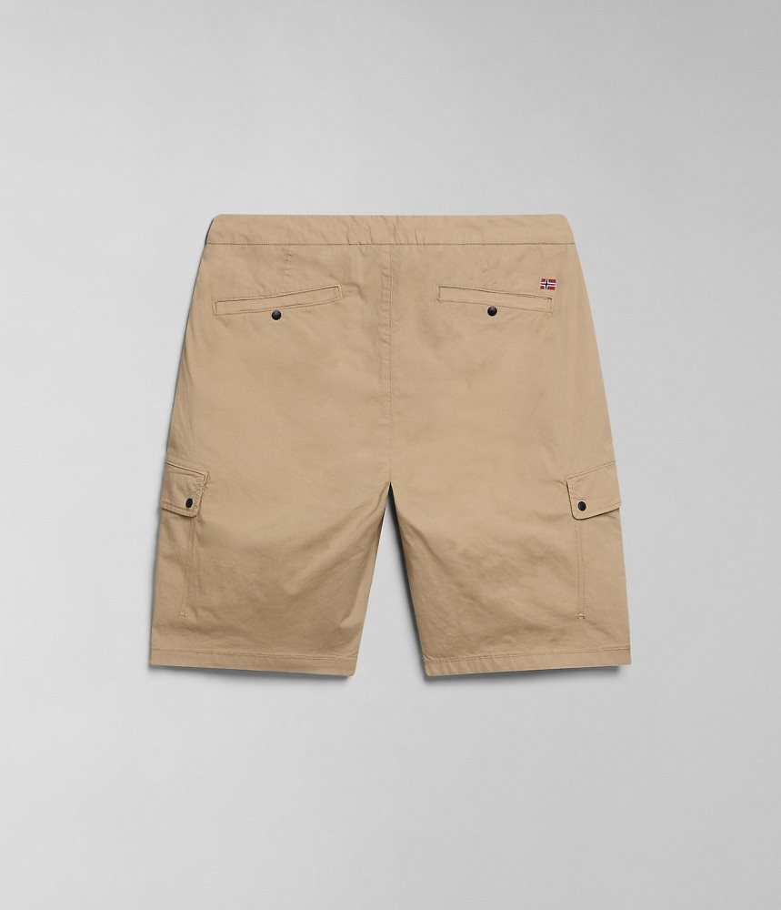 Napapijri Dease Bermuda Shorts Korte Broek Heren Beige | 5820769-NL