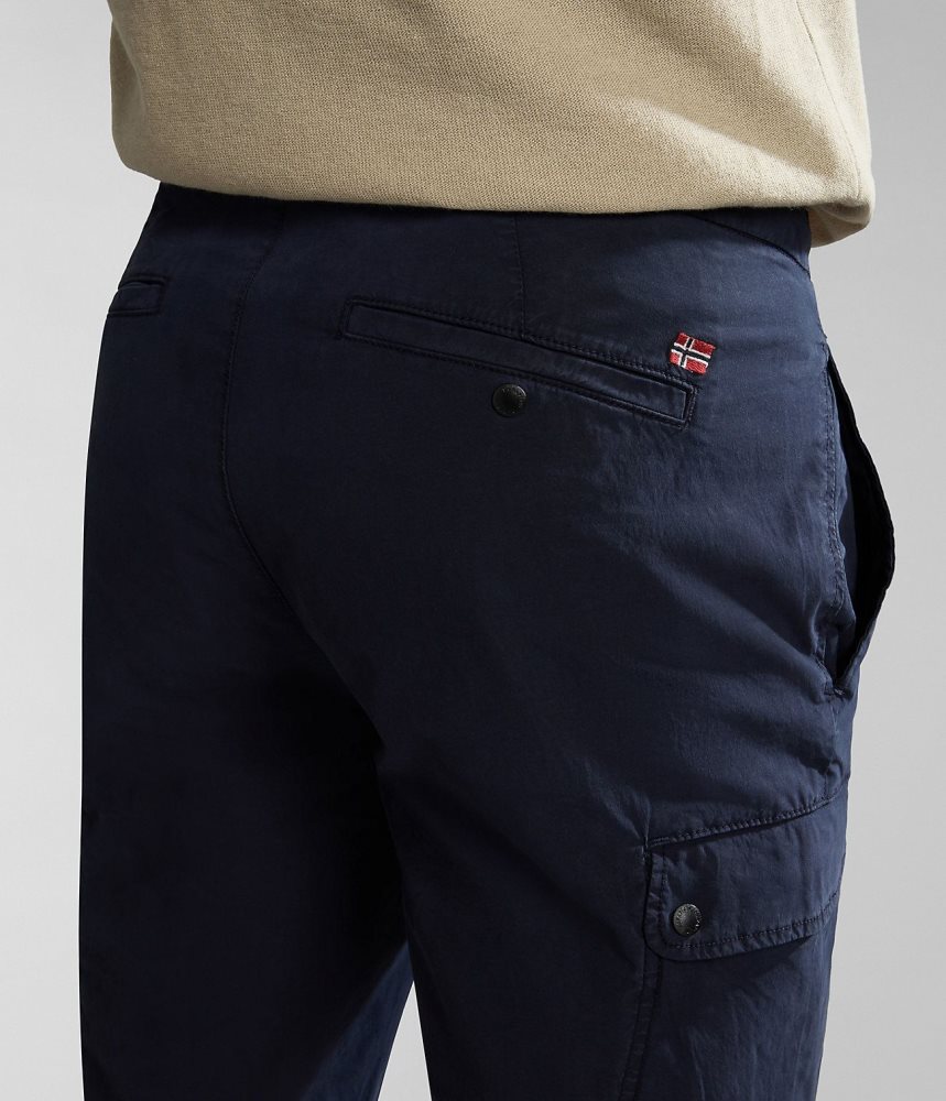 Napapijri Dease Cargo Trousers Cargo Broek Heren Donkerblauw | 1670345-RE