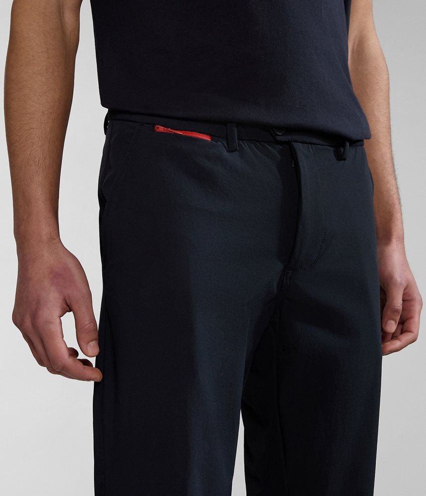 Napapijri Dease Tech Trousers Joggingbroek Heren Zwart | 2084639-DE