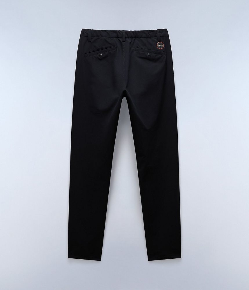 Napapijri Dease Tech Winter Chino Trousers Chino Broek Heren Zwart | 4823596-HV