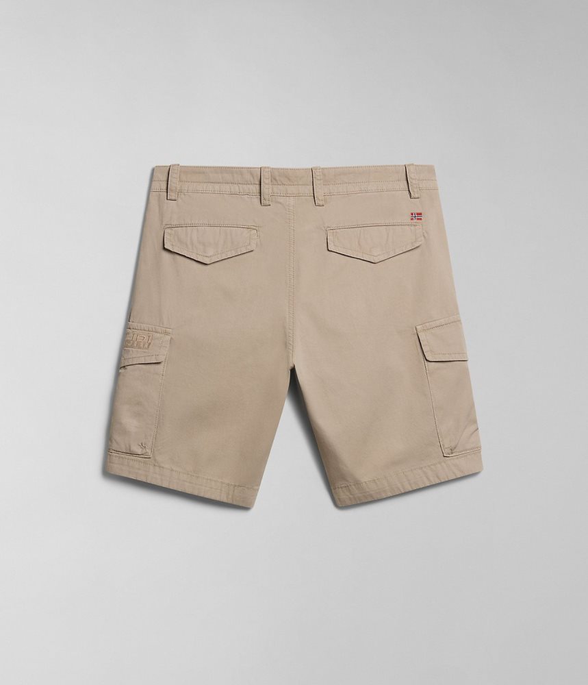 Napapijri Deline Bermuda Shorts Korte Broek Heren Beige | 3941752-SA