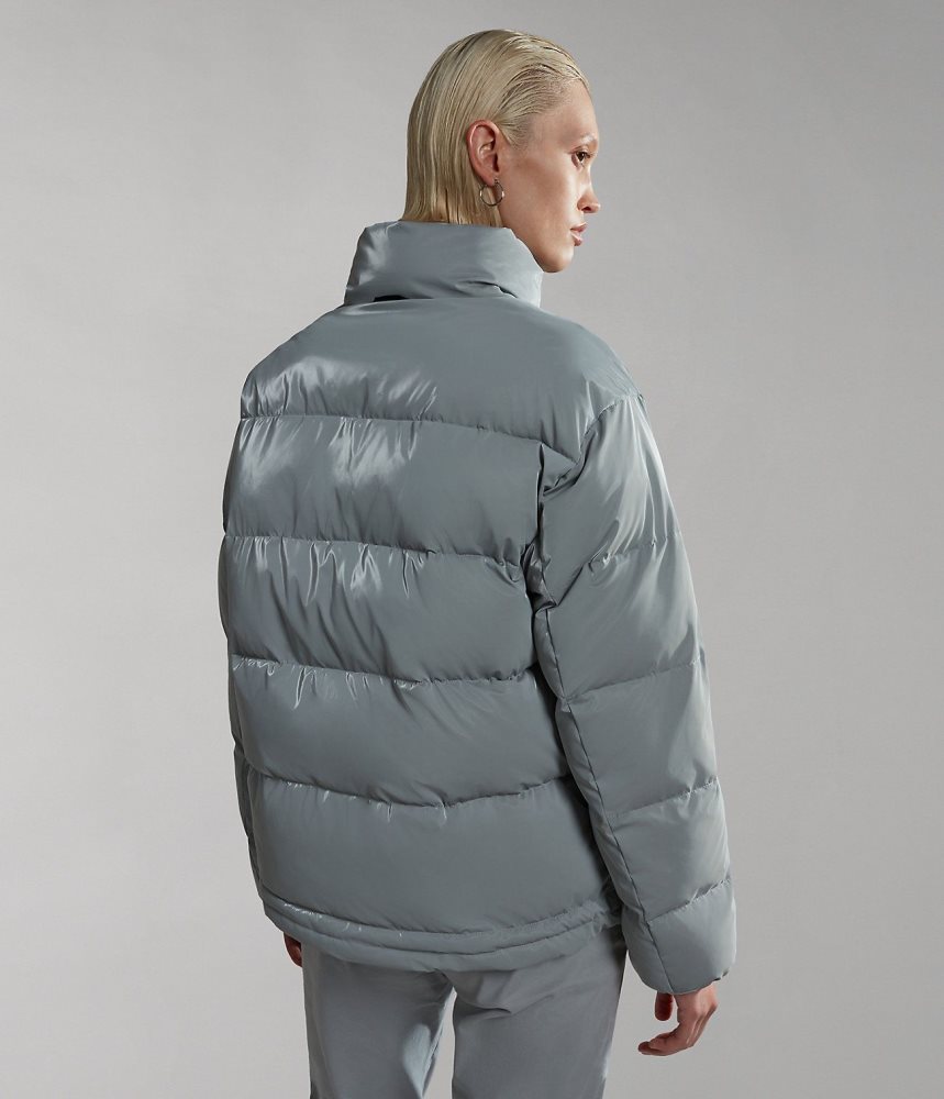 Napapijri Ellis Puffer Jacket Puffer Jas Dames Grijs | 2958647-IT