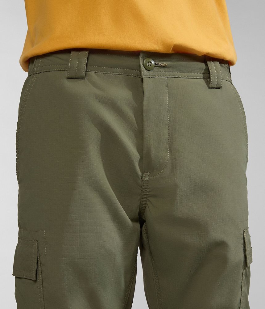 Napapijri Faber Cargo Trousers Cargo Broek Heren Groen | 6302754-UK