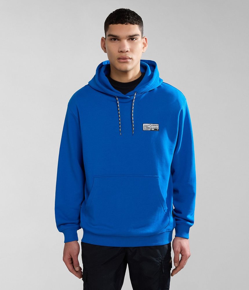 Napapijri Faber Hoodie Hoodie Heren Blauw | 1057832-EB