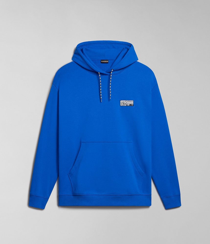 Napapijri Faber Hoodie Hoodie Heren Blauw | 1057832-EB