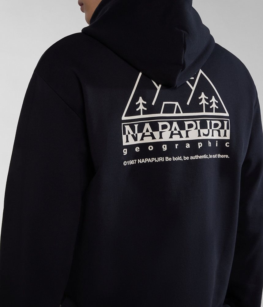 Napapijri Faber Hoodie Hoodie Heren Zwart | 5783012-NO