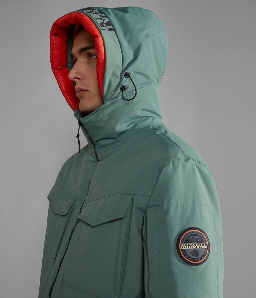 Napapijri Field Jacket Parka Jassen Heren Groen | 2397480-PH