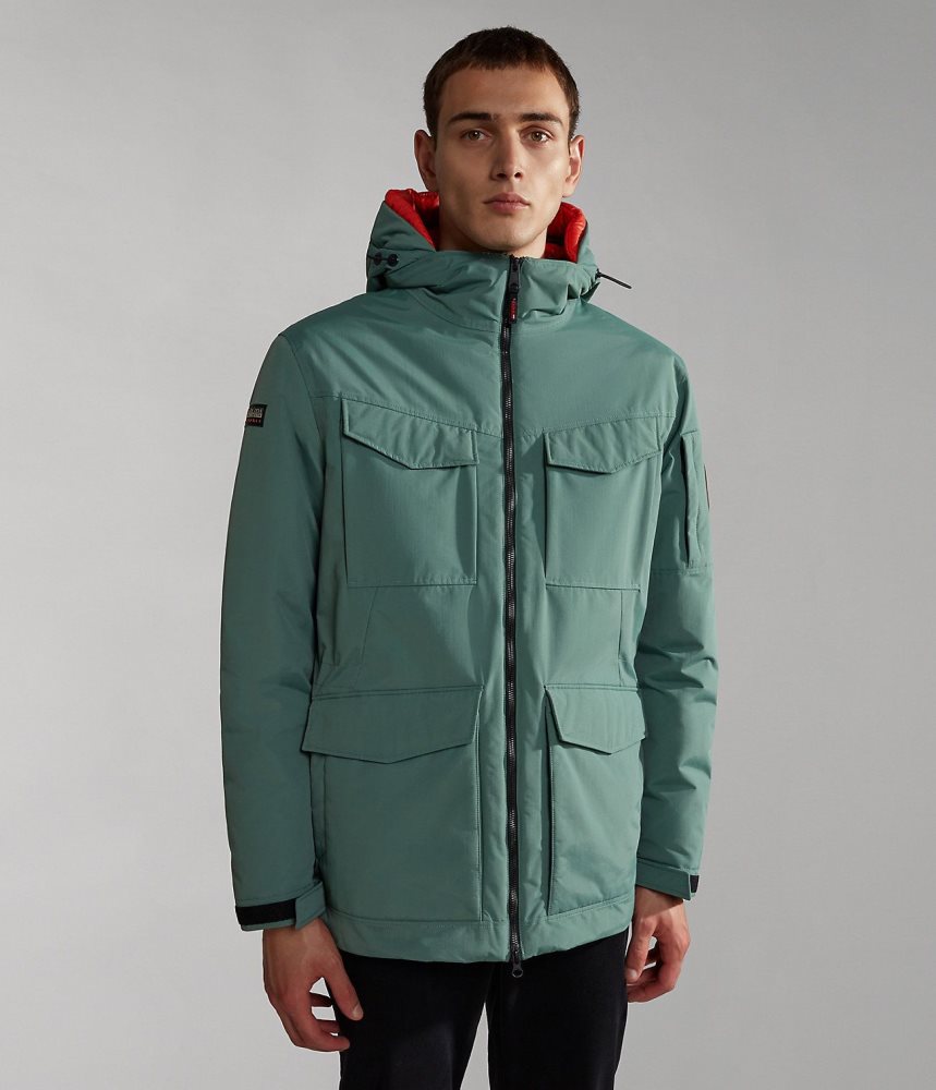 Napapijri Field Jacket Parka Jassen Heren Groen | 2397480-PH