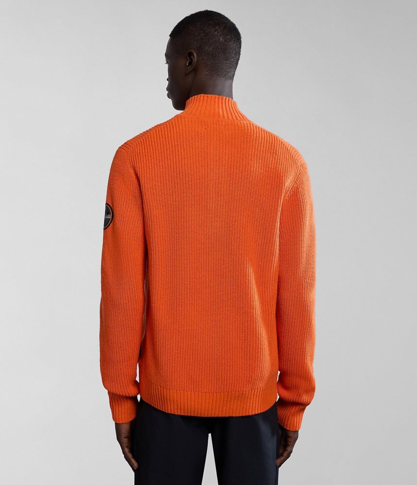 Napapijri Gwich Half-Zip Jumper Zip Jumpers Heren Oranje | 3894650-DC