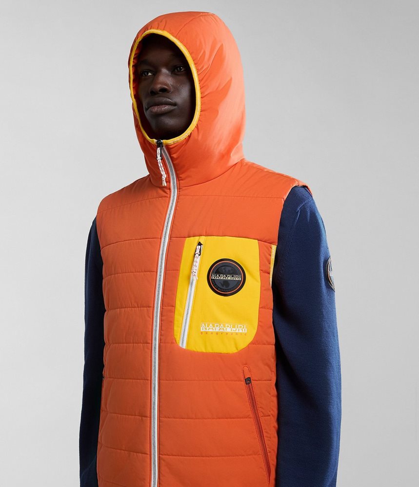 Napapijri Huron Packable Vest Gilet Heren Oranje | 4963570-QN