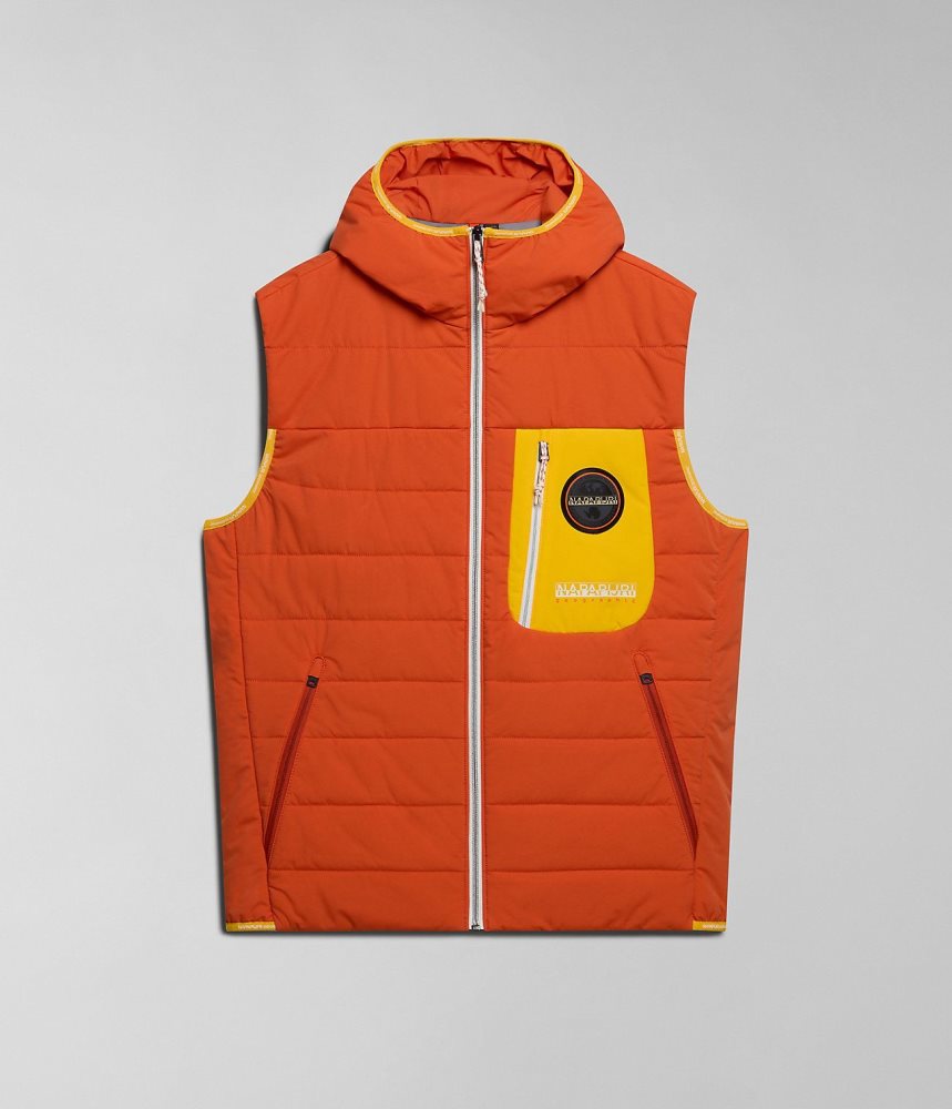 Napapijri Huron Packable Vest Gilet Heren Oranje | 4963570-QN