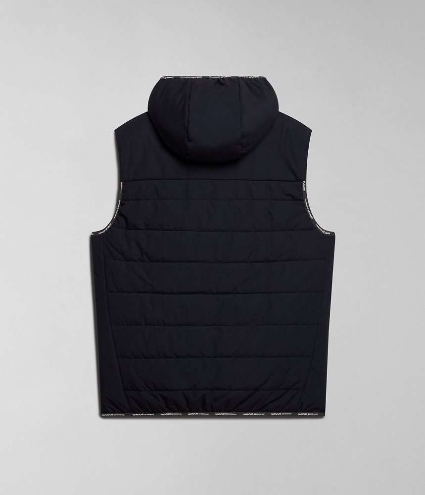 Napapijri Huron Packable Vest Gilet Heren Zwart | 5796043-SQ