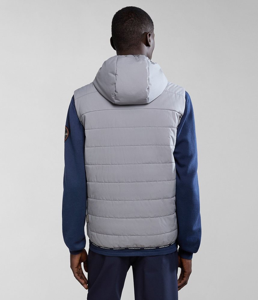 Napapijri Huron Packable Vest Gilet Heren Grijs | 7983605-IL