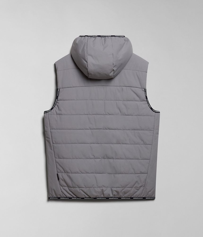 Napapijri Huron Packable Vest Gilet Heren Grijs | 7983605-IL