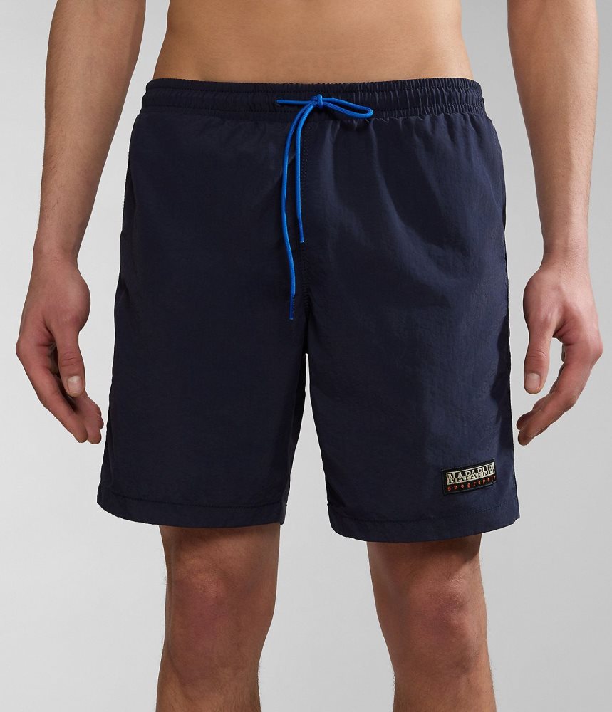 Napapijri Iaato Summer Trunks Zwembroek Heren Donkerblauw | 4982176-VA