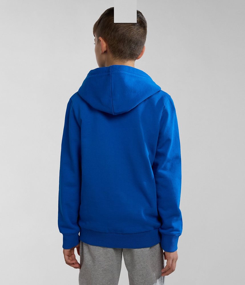 Napapijri Kitik Full-Zip Hoodie (4-16 YEARS) Hoodie Kinderen Blauw | 8364792-IW