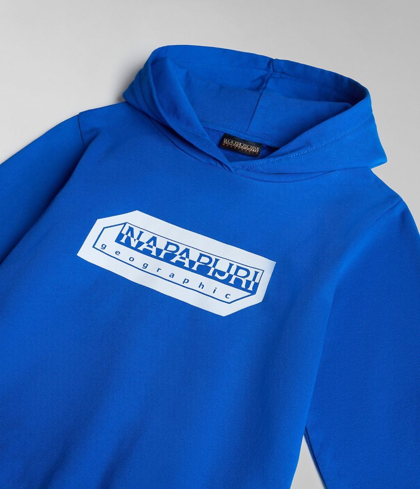 Napapijri Kitik Hoodie (4-16 YEARS) Hoodie Kinderen Blauw | 6015423-OD