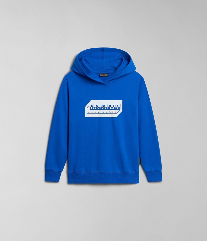 Napapijri Kitik Hoodie (4-16 YEARS) Hoodie Kinderen Blauw | 6015423-OD