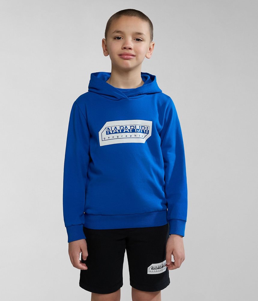 Napapijri Kitik Hoodie (4-16 YEARS) Hoodie Kinderen Blauw | 6015423-OD