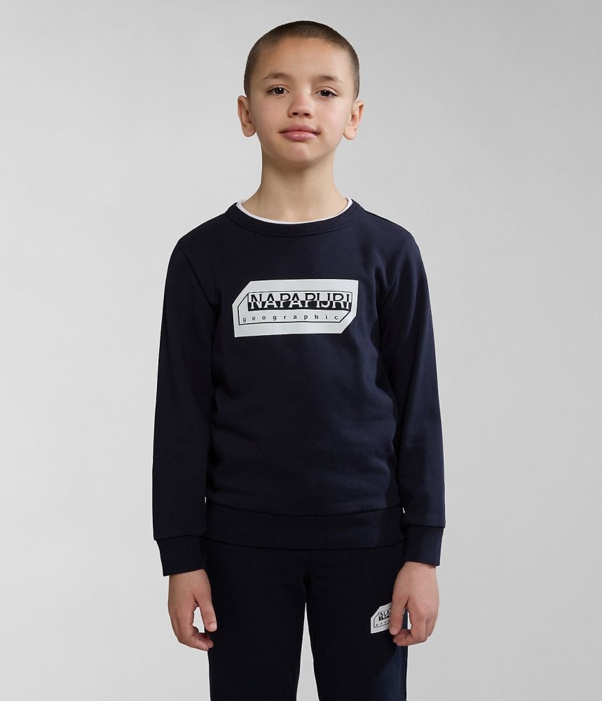 Napapijri Kitik Sweatshirt (4-16 YEARS) Sweatshirts Kinderen Donkerblauw | 1947053-AY