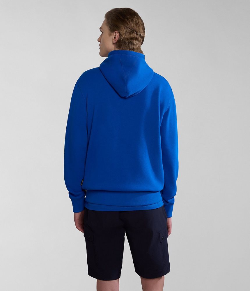 Napapijri Kreis Hoodie Hoodie Heren Blauw | 1729504-BW