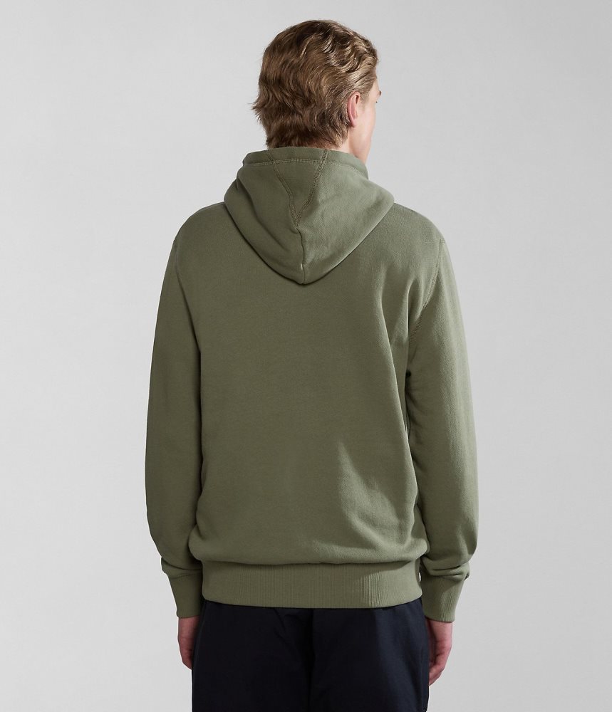 Napapijri Kreis Hoodie Hoodie Heren Groen | 0734219-QI