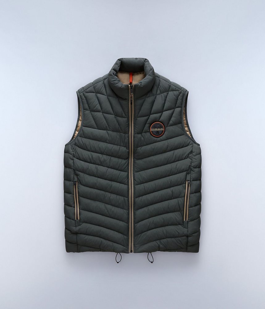 Napapijri Lapaz Vest Gilet Heren Groen | 8736021-QF