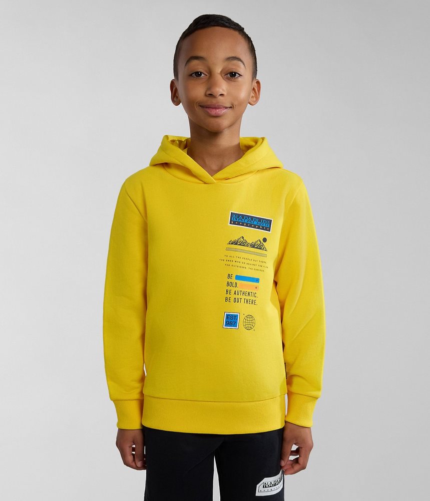 Napapijri Liard Hoodie (4-16 YEARS) Hoodie Kinderen Geel | 4792315-GD