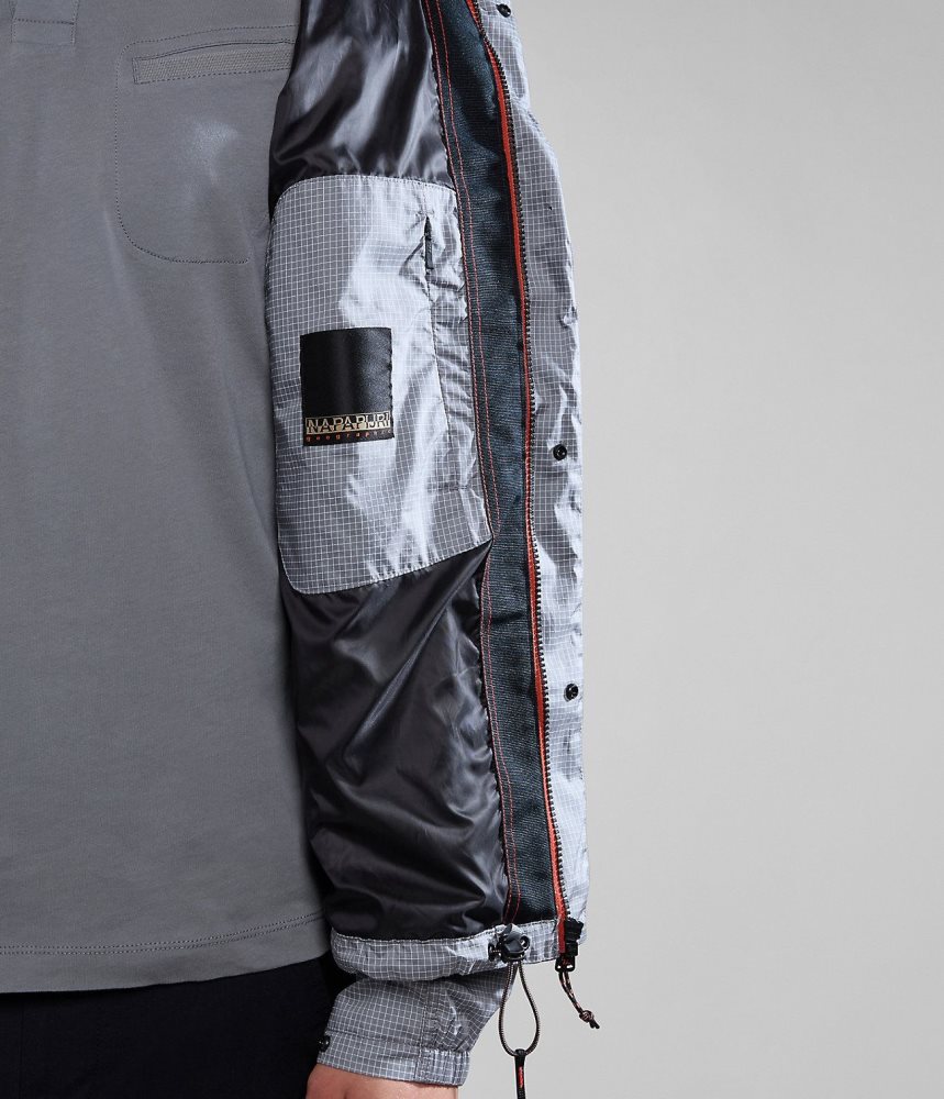 Napapijri Makay Windbreaker with Dyneema Windjak Heren Grijs | 8963147-TA