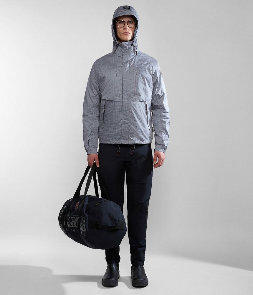 Napapijri Makay Windbreaker with Dyneema Short Jackets Heren Grijs | 1297360-GT