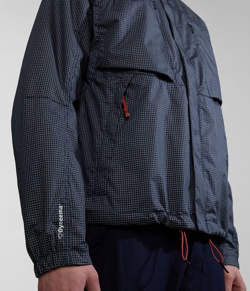 Napapijri Makay Windbreaker with Dyneema Short Jackets Heren Donkerblauw | 6317945-WD