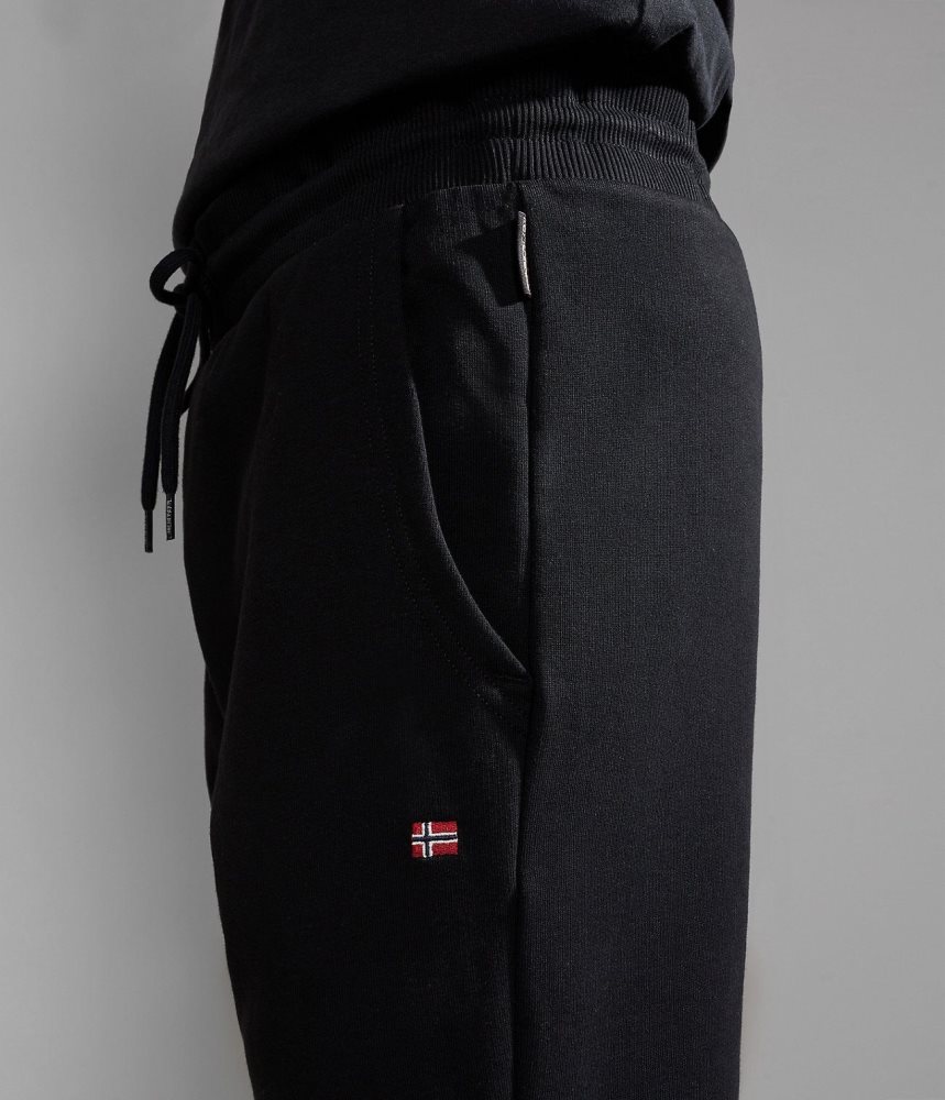 Napapijri Malis Fleece Trousers Joggingbroek Heren Zwart | 1957082-GH