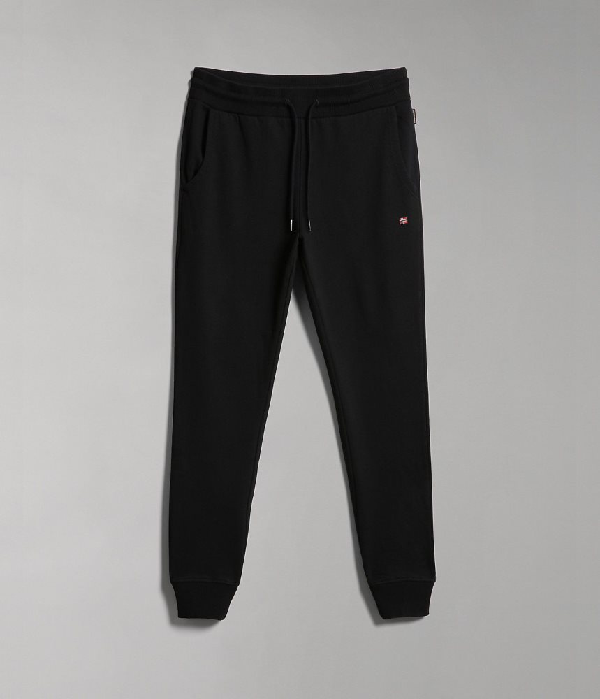 Napapijri Malis Fleece Trousers Joggingbroek Heren Zwart | 1957082-GH