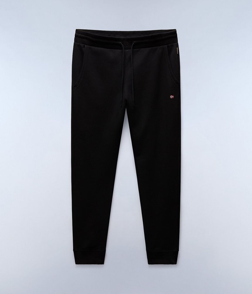 Napapijri Malis Fleece Trousers Joggingbroek Heren Zwart | 1957082-GH