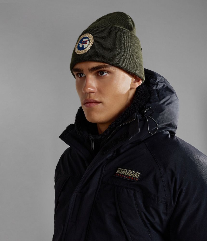 Napapijri Mountain Beanie Hoeden Dames Khaki Groen | 8624951-BF