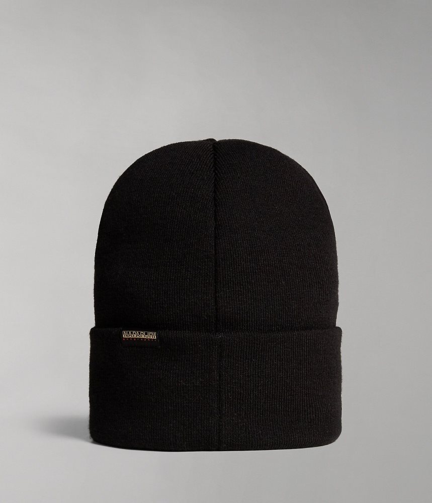 Napapijri Mountain Beanie Hoeden Heren Zwart | 3170268-RD