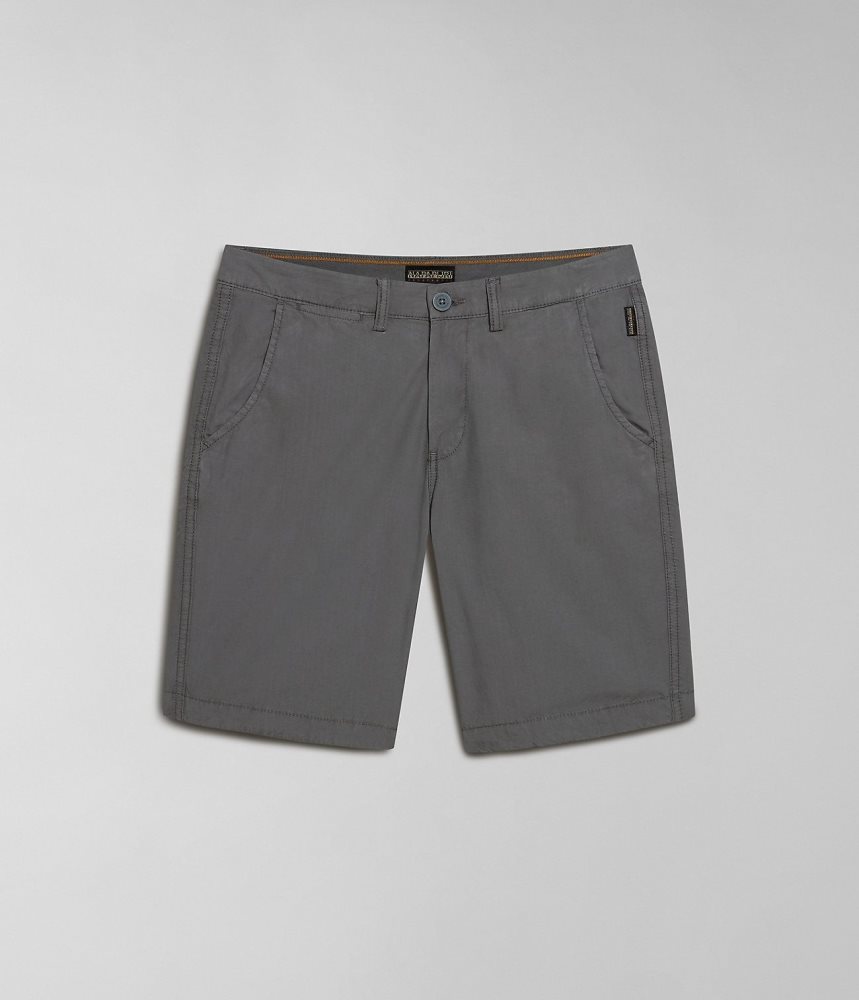 Napapijri Nakuru Bermuda Shorts Korte Broek Heren Grijs | 1596382-IC