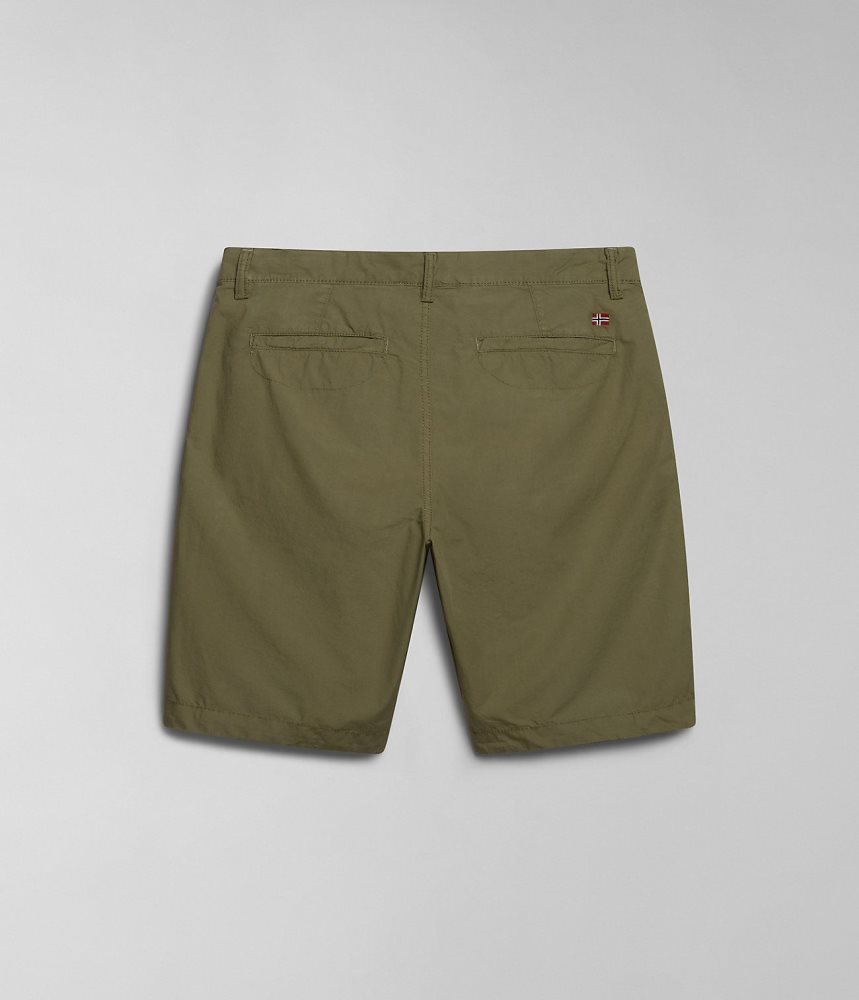 Napapijri Nakuru Bermuda Shorts Korte Broek Heren Groen | 4380126-XF