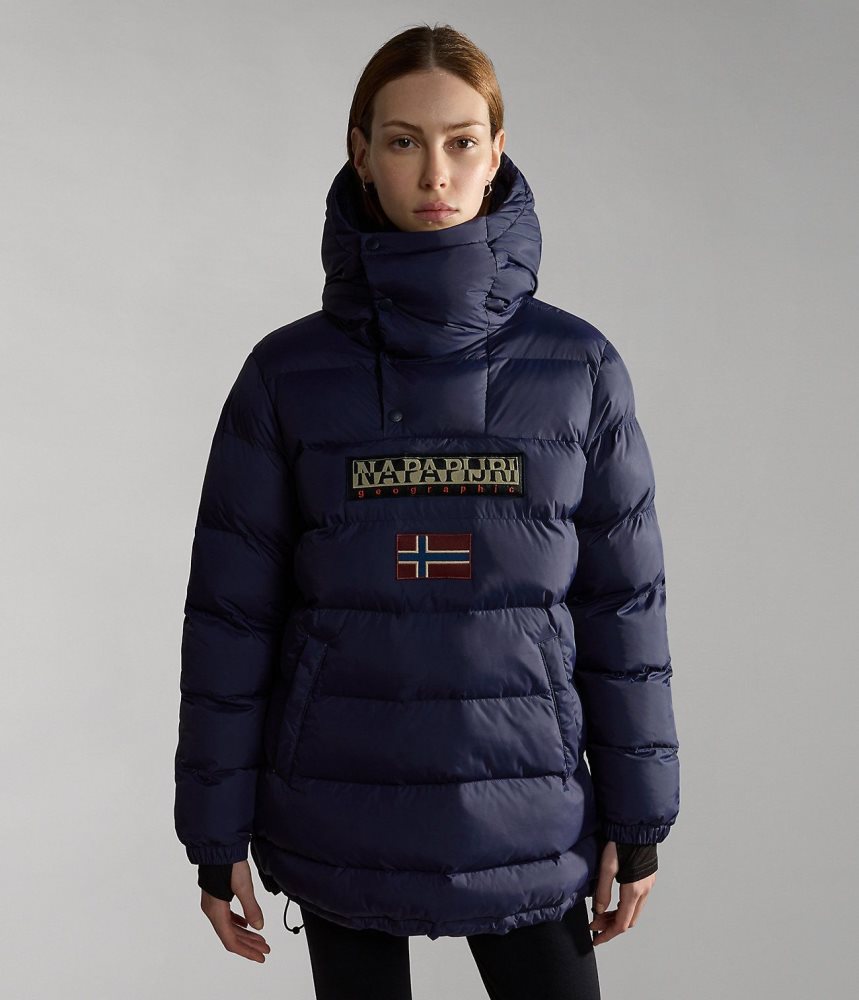 Napapijri Northfarer Puffer Anorak Puffer Jas Dames Donkerblauw | 5093612-GN