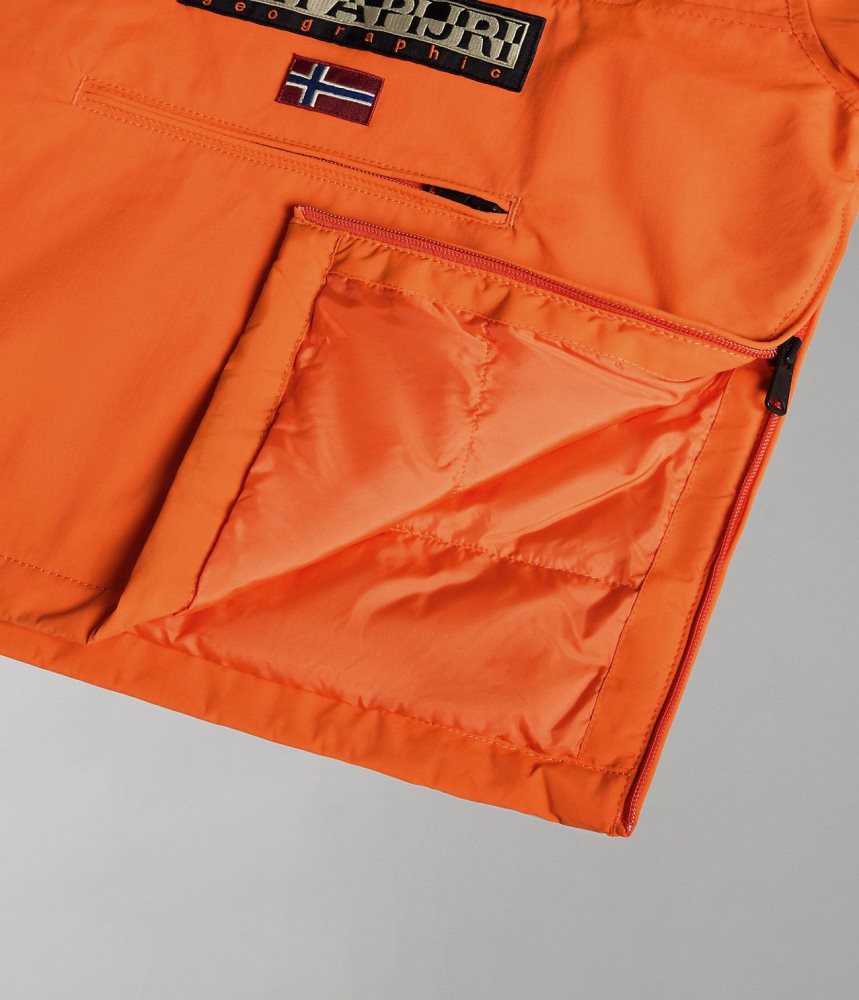 Napapijri Northfarer Winter Anorak Jacket (4-16 YEARS) Regenjassen Kinderen Oranje Rood | 9258603-QH